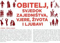 Obitelj - svjedok zajedništva, vjere, života i ljubavi